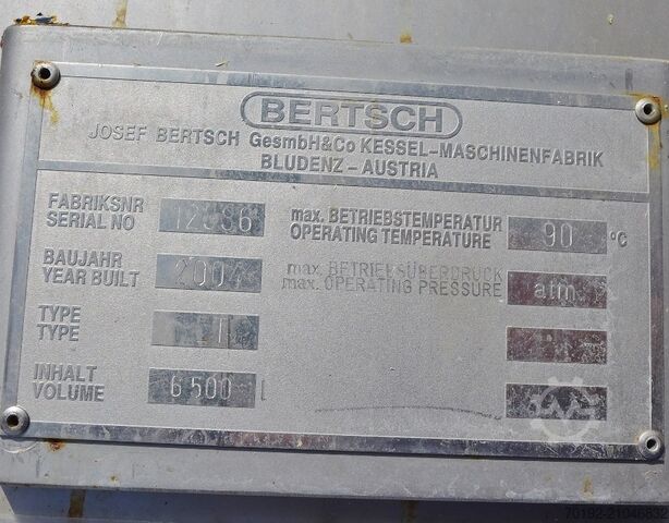 6500 Liter spitzkonische Rührwerksbehälter aus V2A mit 2 Propellerrührwerken  8611
