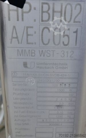1500 Liter Schüttgutcontainer aus V4A Umformtechnik Hausach (UCON) 8575