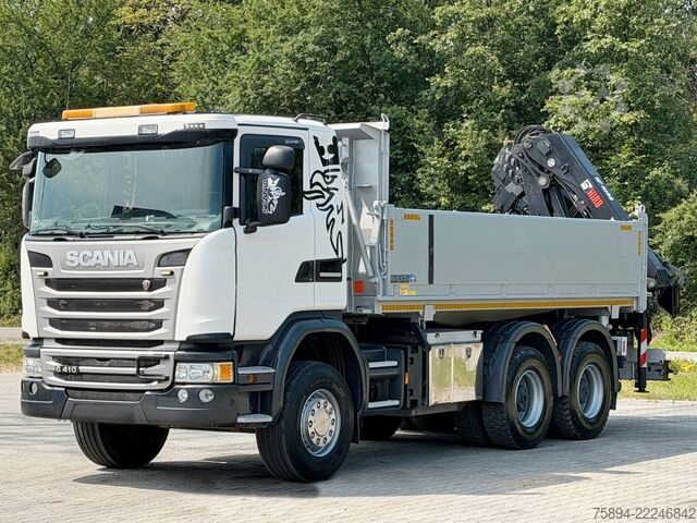 Autokran SCANIA G 410 * Kipper 5,20 m + KRAN/FUNK * 6x4 * TOP