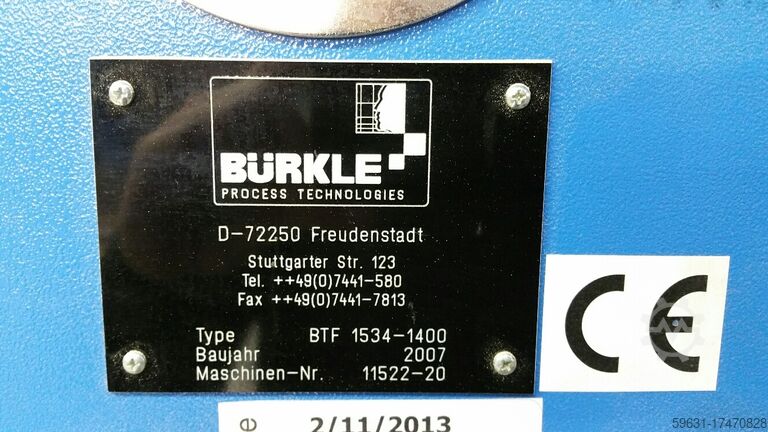 Veneer press Press Buerkle BTF 1534-1400