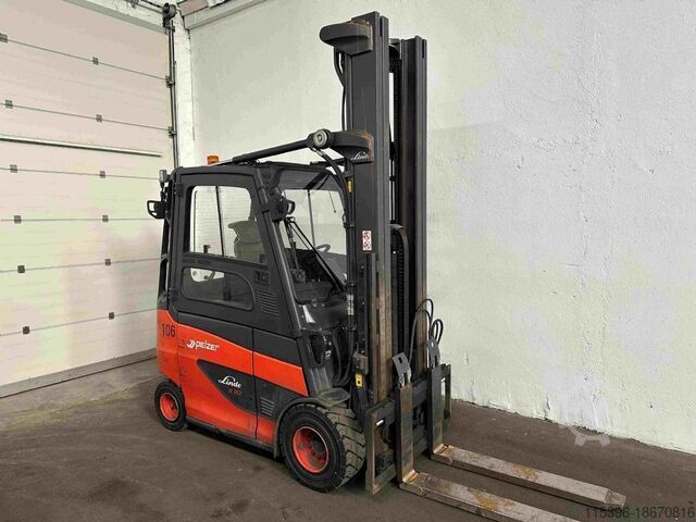 Electric 4-wheel forklift Linde E 30 H-01/600 - TRIPLEX 6,9 m