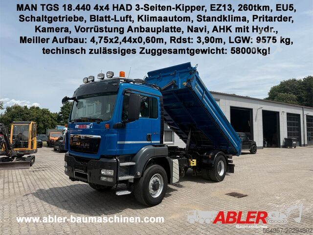 Dreiseitenkipper LKW MAN TGS 18.440 4x4 HAD 3-Seiten-Kipper