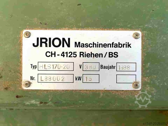 Längskreissäge, Längsschnittsäge,  7,2 m IRION HLS 170