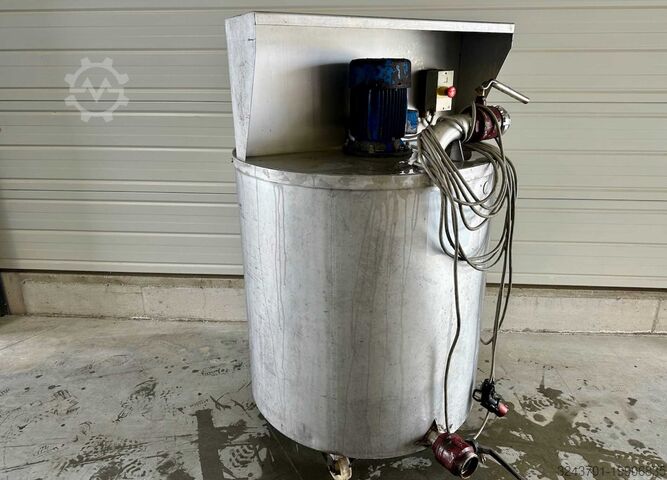 Edelstahlbehälter 304 mit Rührwerk, 750