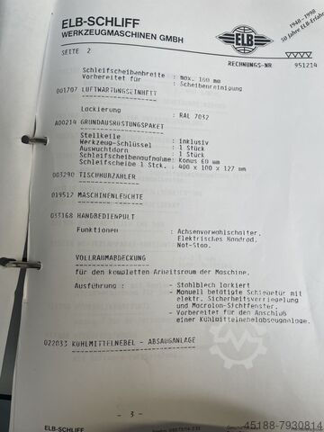 ELB CNC-Schleifmaschine ELB-Schliff Perfect Future BD10 Unicon 4 assen