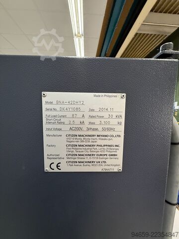 CNC lathe Miyano BNA-42DHY2