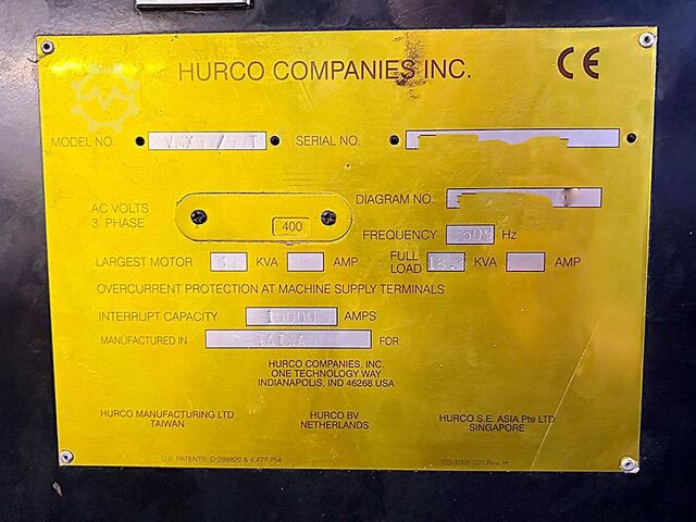 CNC Machining Center Hurco VMX50/50T