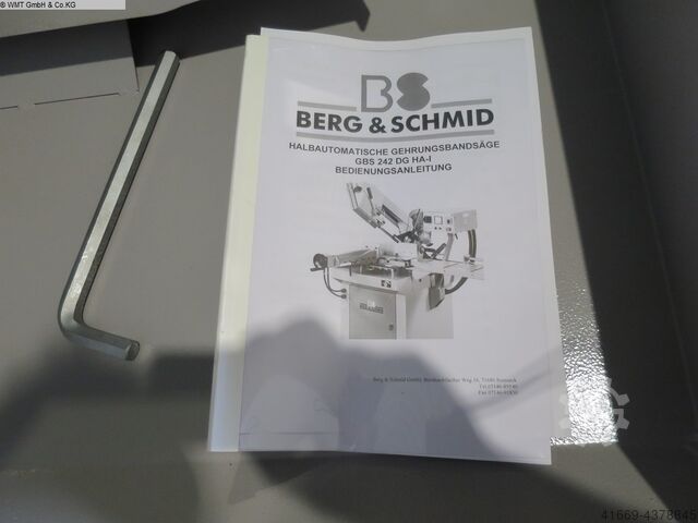 Bandsäge - horizontal BERG & SCHMID GBS 242 DG HA-I