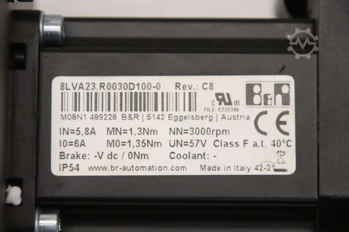 Gleichstrom Getriebemotor 57V 200 U/min Nord B&R 1SI50F F  8LVA23.R0030D100-0