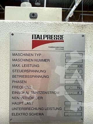 Furnierpresse Italpress PRE30 - BG/660