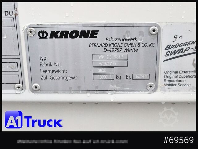 Wechselbrücke mit Kofferaufbau KRONE Wechselbrücke BDF 7,45 Koffer,  Textil 2750mm innen, 20 x vorhanden