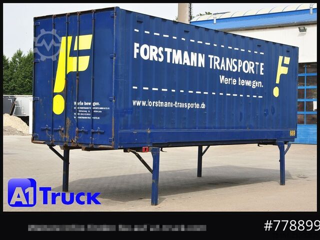 Wechselbrücke mit Kofferaufbau KRONE BDF 7,82 Container, 2700mm Innenhöhe, Portaltür