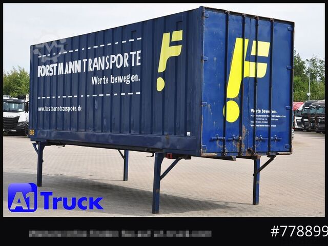 Wechselbrücke mit Kofferaufbau KRONE BDF 7,82 Container, 2700mm Innenhöhe, Portaltür