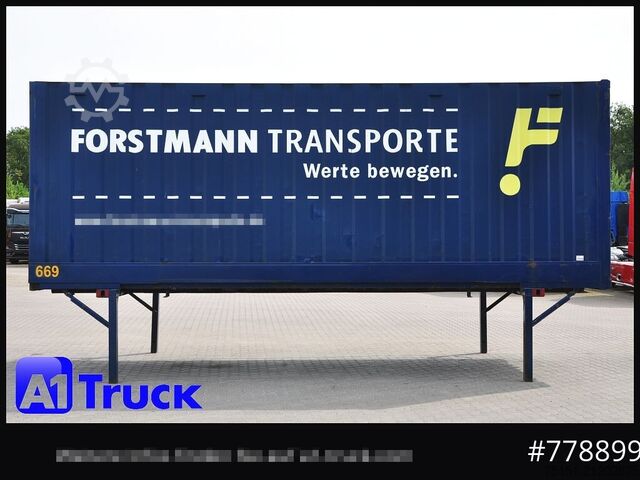 Wechselbrücke mit Kofferaufbau KRONE BDF 7,82 Container, 2700mm Innenhöhe, Portaltür