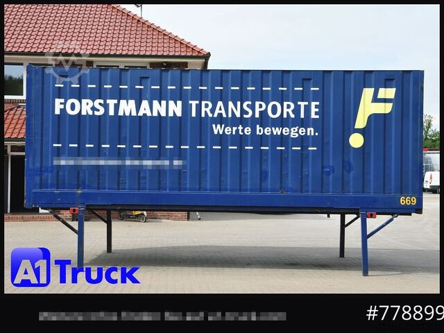 Wechselbrücke mit Kofferaufbau KRONE BDF 7,82 Container, 2700mm Innenhöhe, Portaltür