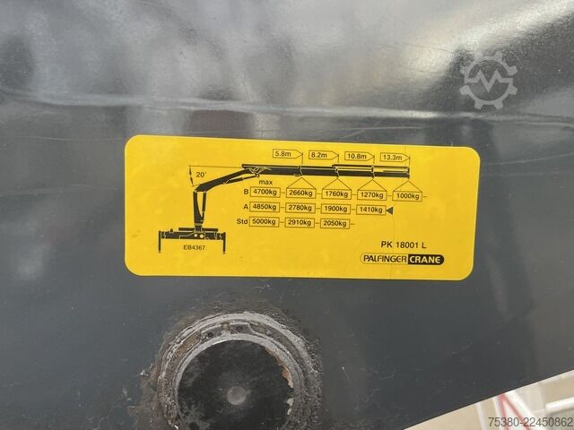 Truck mounted crane iveco Stralis AD 260S36Y Palfinger PK 18001 L AC*