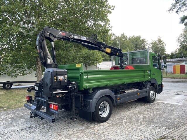 Truck mounted crane mercedes-benz Atego 1224 Zweiseitenkipper Kran Greifer *Klima*