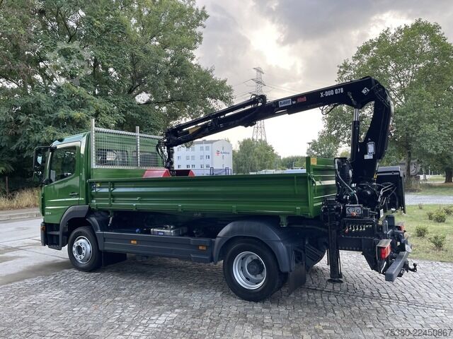 Truck mounted crane mercedes-benz Atego 1224 Zweiseitenkipper Kran Greifer *Klima*