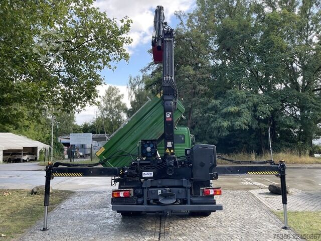 Truck mounted crane mercedes-benz Atego 1224 Zweiseitenkipper Kran Greifer *Klima*
