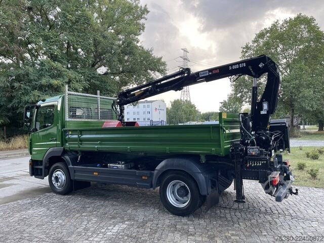 Three-sided tipper truck mercedes-benz Atego 1224 Zweiseitenkipper Kran Greifer *Klima*