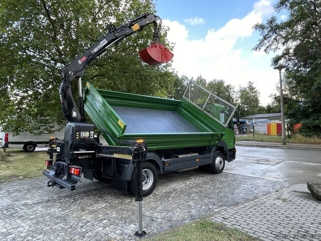 Three-sided tipper truck mercedes-benz Atego 1224 Zweiseitenkipper Kran Greifer *Klima*