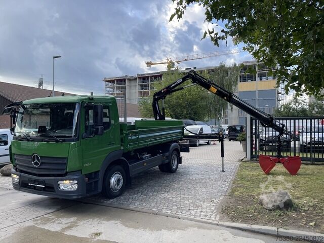 Three-sided tipper truck mercedes-benz Atego 1224 Zweiseitenkipper Kran Greifer *Klima*