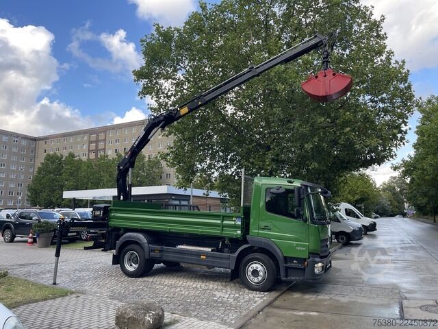 Three-sided tipper truck mercedes-benz Atego 1224 Zweiseitenkipper Kran Greifer *Klima*