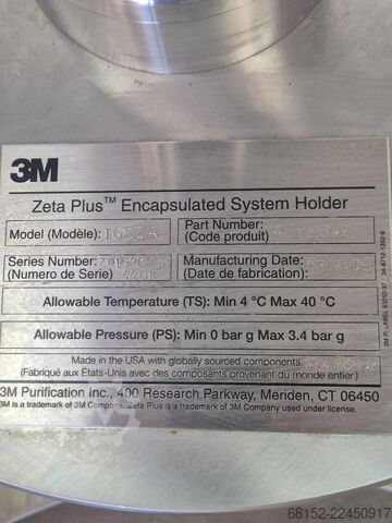 3M Zeta Plus 16NZA Encapsulated Filter System 3M Zeta Plus 16NZA