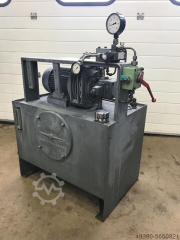 Hydraulic unit with hydraulic pump; hydraulic aggregate, hydro unit with vane cell pump BOSCH REXROTH / HYDRONORMA 1PV2V3-40/25RA01MC63A1