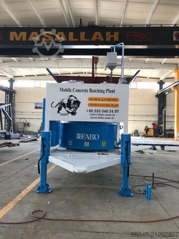 Mobile Betonmischanlage FABO Mobile Concrete Batching Plant 30 m3/h Mobile Concrete Batching Plant