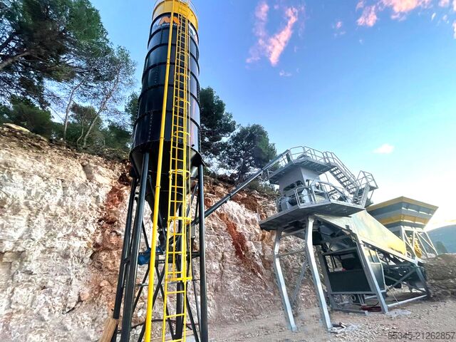 Mobile Betonmischanlage FABO Mobile Concrete Batching Plant 60  m3/h Mobile Concrete Batching Plant