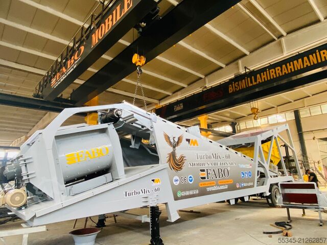 Mobile Betonmischanlage FABO Mobile Concrete Batching Plant 60  m3/h Mobile Concrete Batching Plant