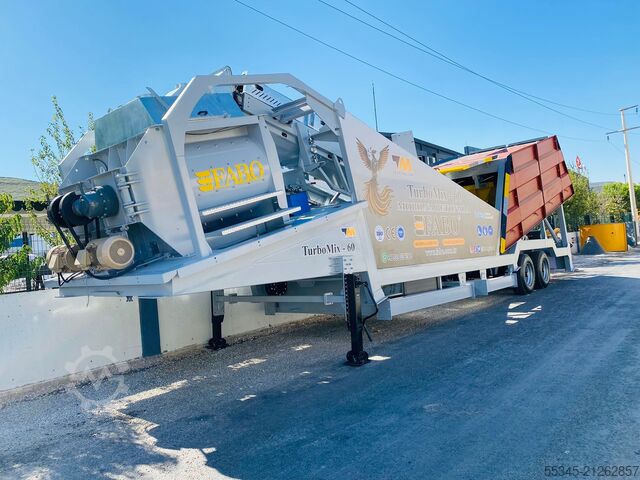 Mobile Betonmischanlage FABO Mobile Concrete Batching Plant 60  m3/h Mobile Concrete Batching Plant