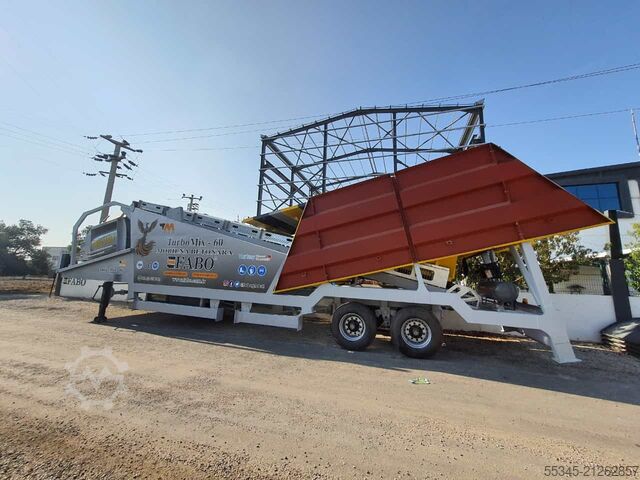 Mobile Betonmischanlage FABO Mobile Concrete Batching Plant 60  m3/h Mobile Concrete Batching Plant