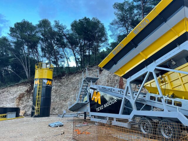 Mobile Betonmischanlage FABO Mobile Concrete Batching Plant 60  m3/h Mobile Concrete Batching Plant