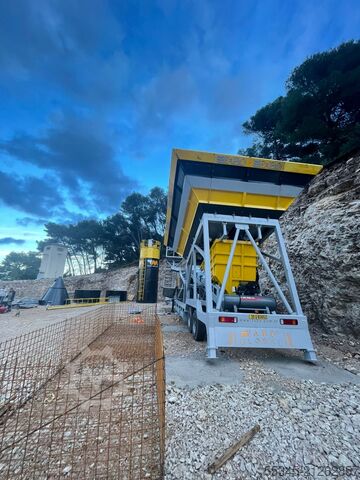 Mobile Betonmischanlage FABO Mobile Concrete Batching Plant 60  m3/h Mobile Concrete Batching Plant