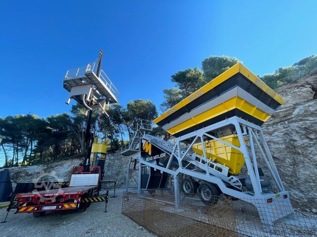 Mobile Betonmischanlage FABO Mobile Concrete Batching Plant 60  m3/h Mobile Concrete Batching Plant