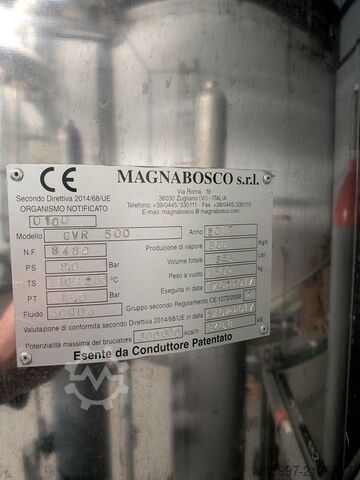 Dampfkessel / Schnelldampferzeuger Magnabosco GVR500