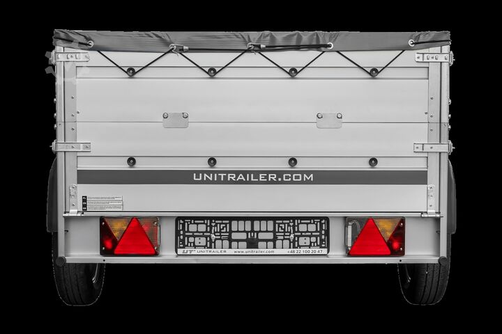 Car trailer Unitrailer Garden 201 KIPP ALU mit Bordwandaufsatz