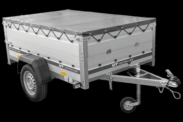 Car trailer Unitrailer Garden 201 KIPP ALU mit Bordwandaufsatz