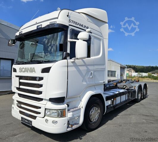 Roll-off tipper truck SCANIA R 450 6x2 Nachlauflenkachse