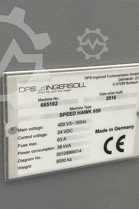 CNC machining center OPS INGERSOLL SPEED HAWK 650