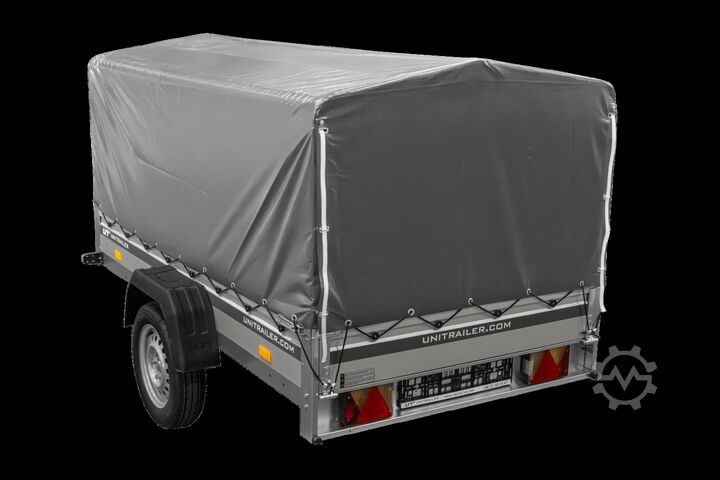Car trailer Unitrailer Garden 230 KIPP ALU mit 80 cm Hochplane