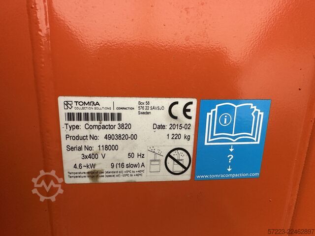 Vertical balers from Orwak Orwak 3810/3820 power