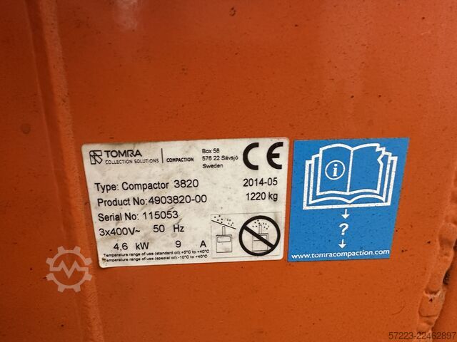 Vertical balers from Orwak Orwak 3810/3820 power
