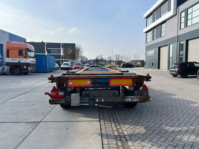 Container transport Van Hool 3B0070 / SAF + Disc / 1x Extendable / Lift Axle