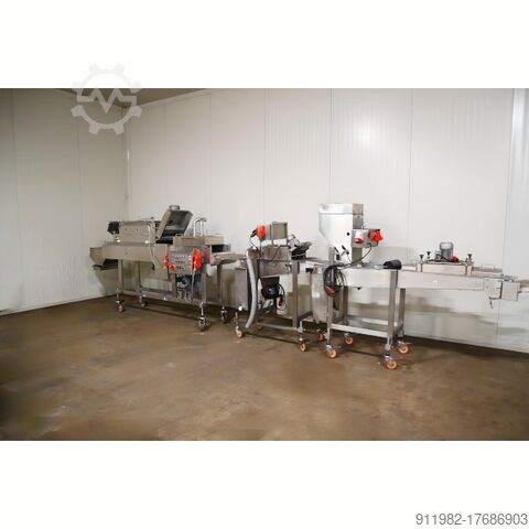 Meat processing machine Koppens Ligne de production de produits panés