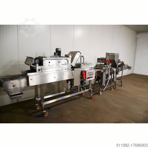 Meat processing machine Koppens Ligne de production de produits panés
