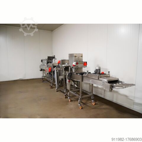 Meat processing machine Koppens Ligne de production de produits panés