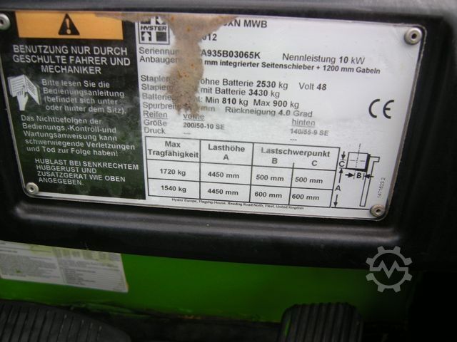 Frontstapler HYSTER Hyster J1.8XN MWB, 1,8 Tonnen